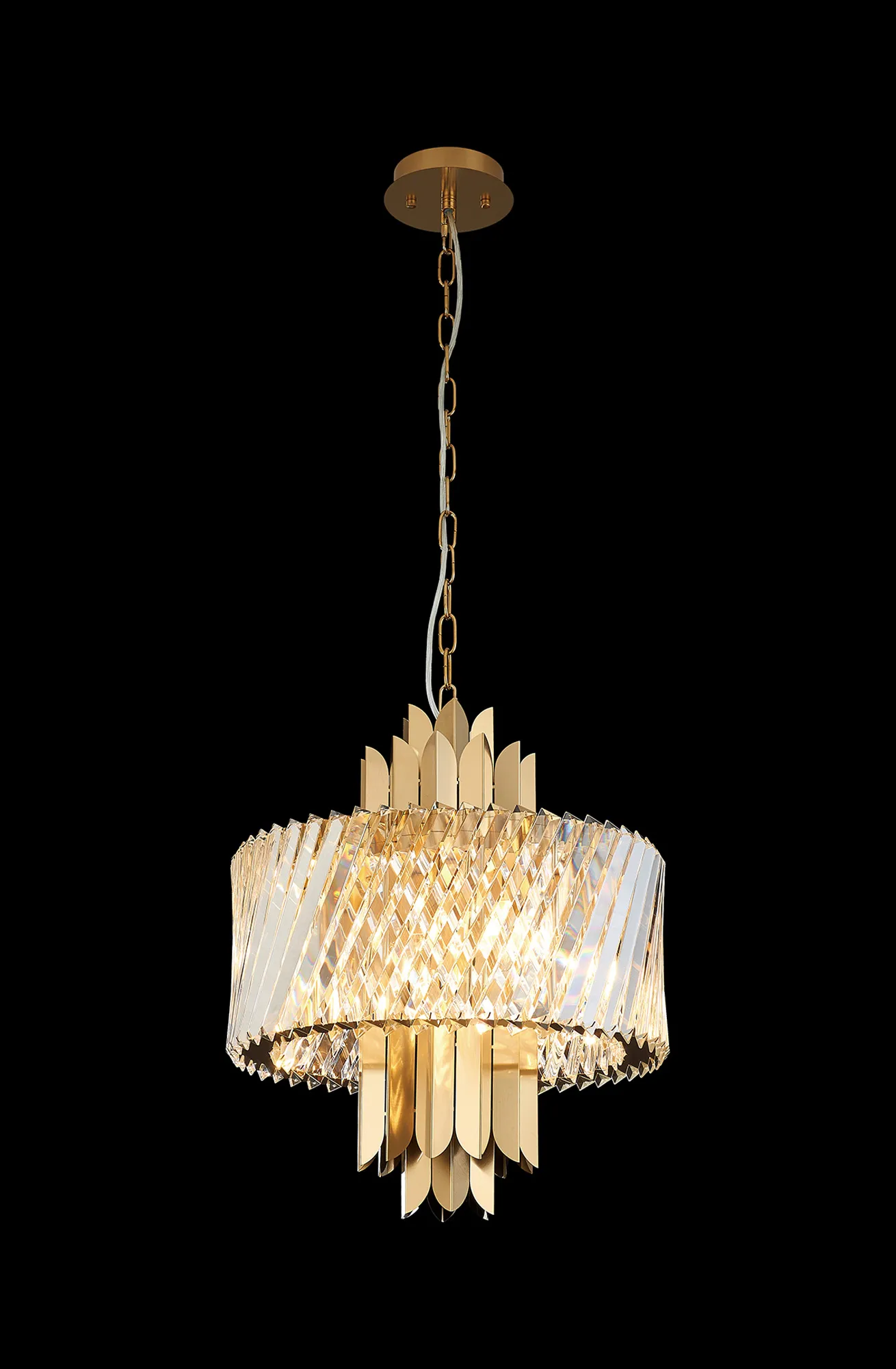 Lola Crystal Ceiling Lights Diyas Statement Crystal Fittings
